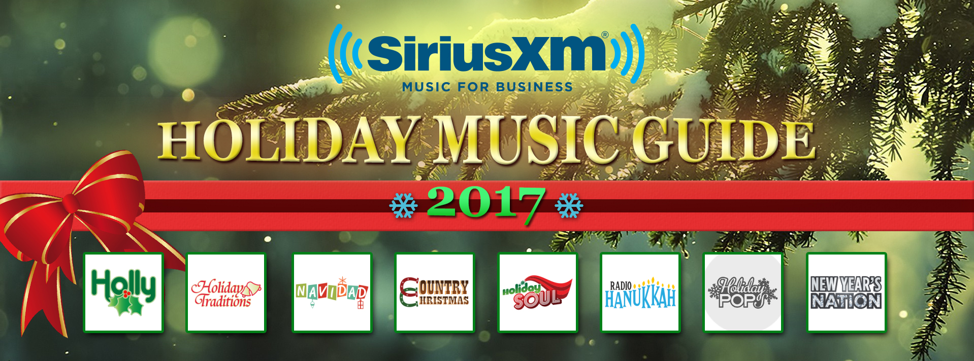 Holiday Music for Business SiriusXM Holiday Music Guide for Businesses